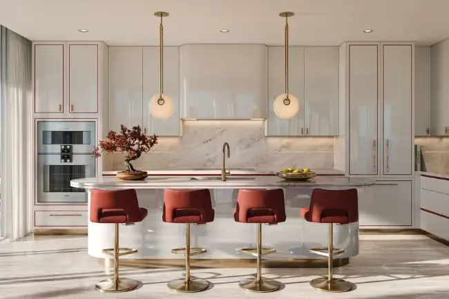 Faena Residences kitchen rendering
